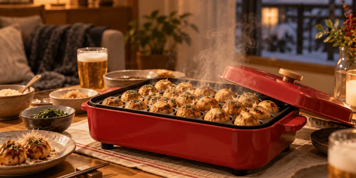 BRUNO コンパクトホットプレート BOE021(平面・たこ焼きプレート付属) のレビュー画像(評価★4.4)