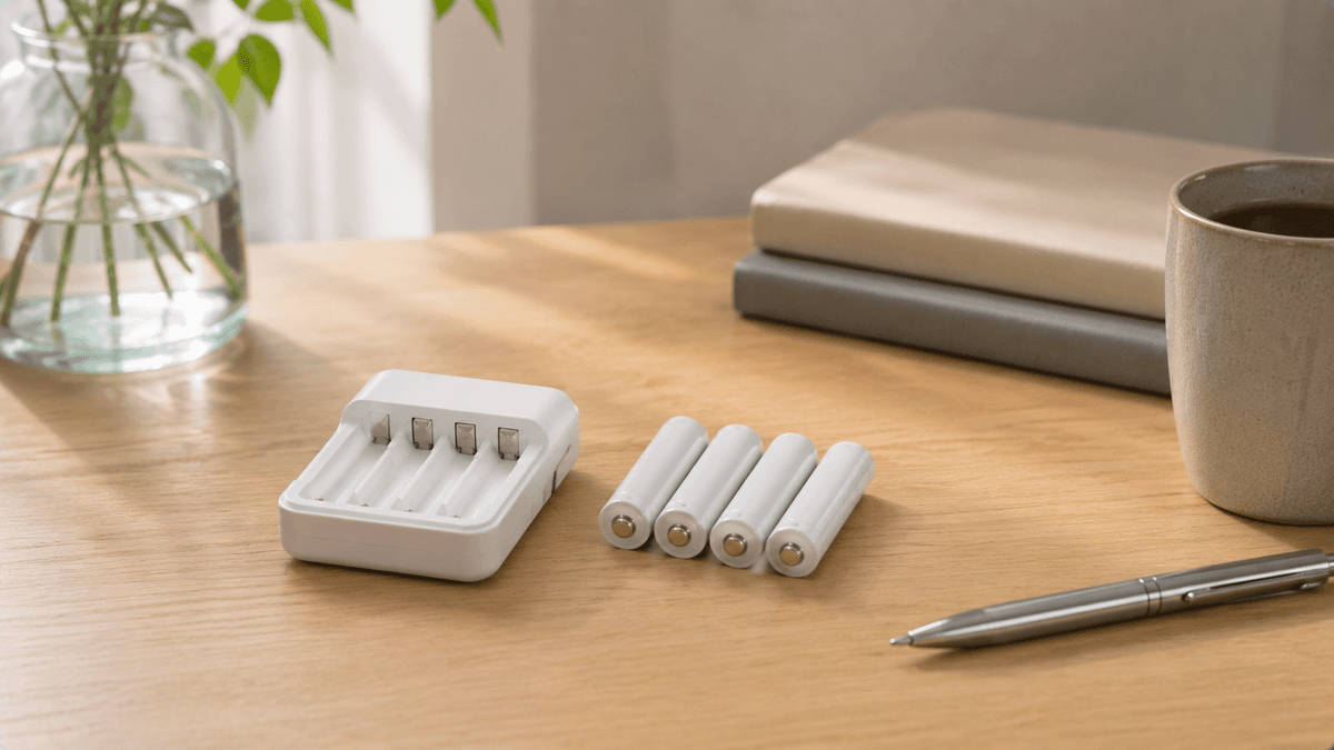 パナソニック エネループ 単3形 4本+充電器セット