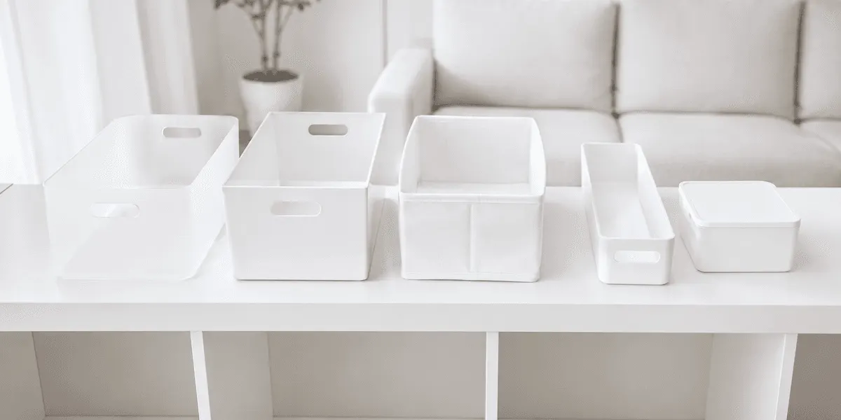【2026年版】小物収納ボックス5ブランド比較｜無印・ニトリ・IKEA・カインズ・ダイソーを110円差で選ぶ