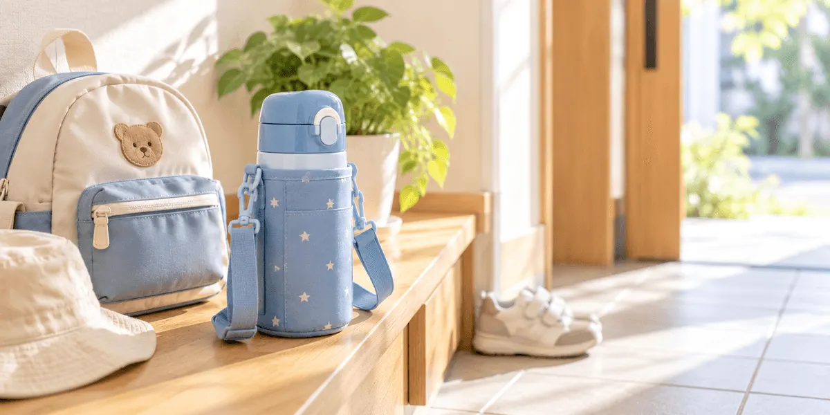 サーモス 真空断熱ストローボトル 410ml FJV-400F ブルー(保冷専用・通園用) のレビュー画像(評価★4.4)