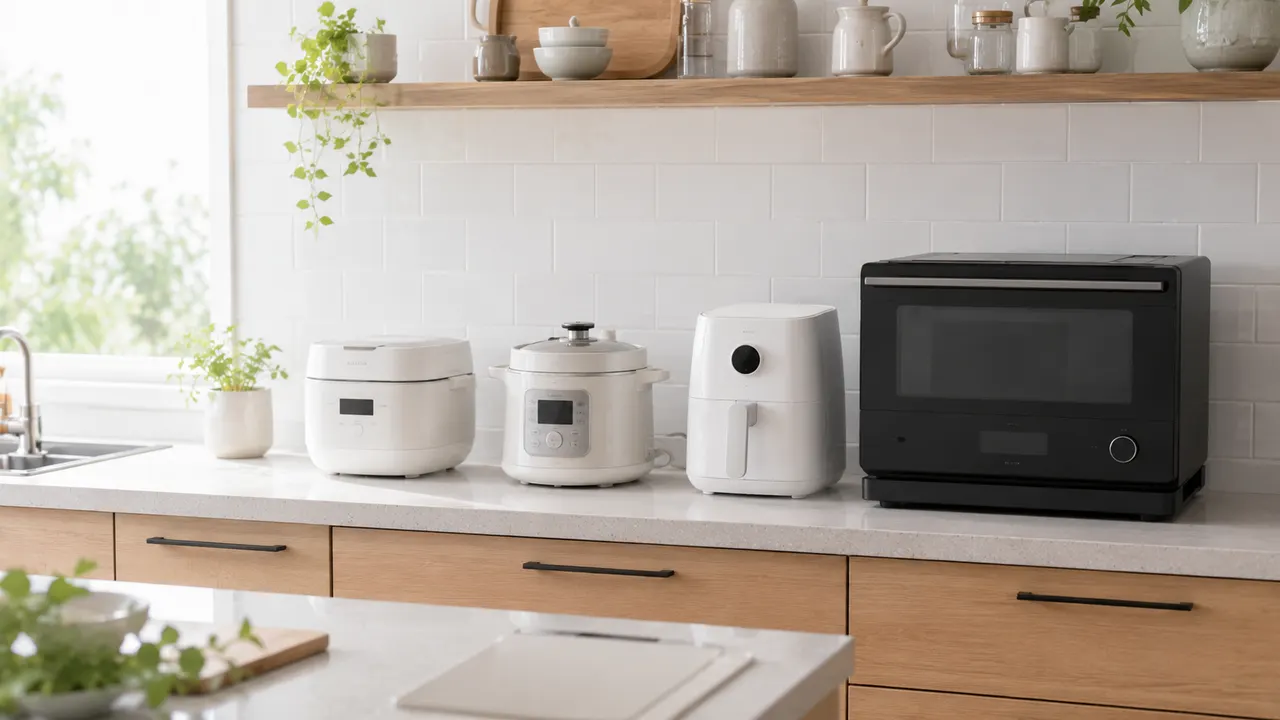 【2026年最新】時短調理キッチン家電おすすめ5選|自動調理鍋・圧力鍋・ノンフライ・オーブンを徹底比較